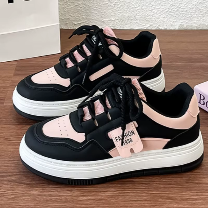 Nouvelles baskets pour femmes, mode confortable, semelle épaisse, décontractées, polyvalentes, en cu