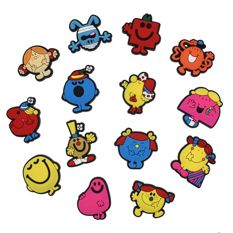 Breloques de chaussures colorées à l'effigie de personnages de dessins animés, 14-200 pièces, access