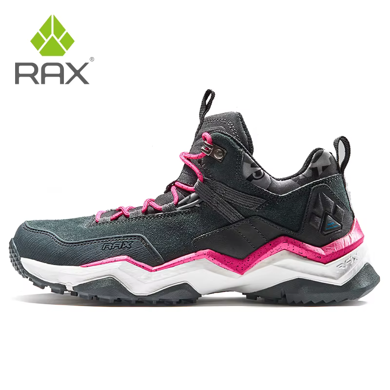 Rax-Chaussures de randonnée imperméables pour hommes, randonnée en plein air, pêche, calcul de degré