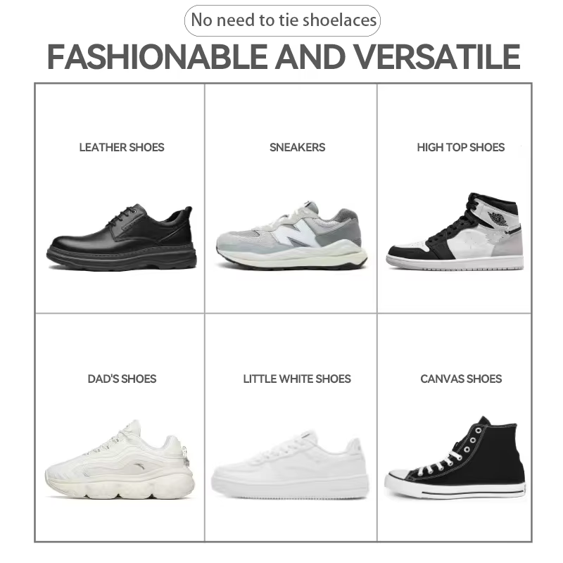 Lacets élastiques pour baskets, sans cravate, ronds de Tennis, sans attaches, pour enfants et adulte