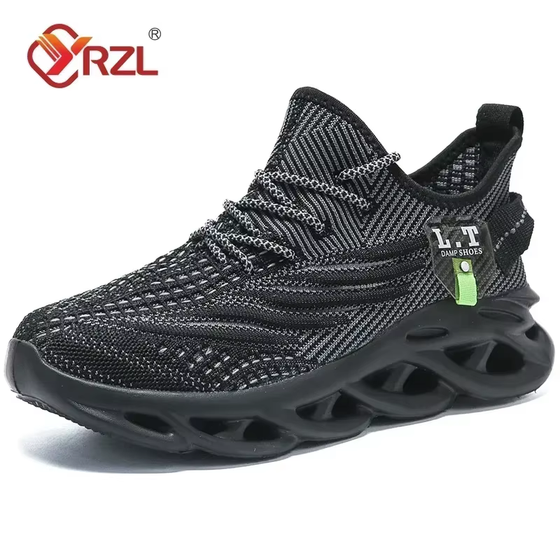 YRZL hommes sport course noir Jogging chaussures espadrilles décontractées en plein air respirant ma