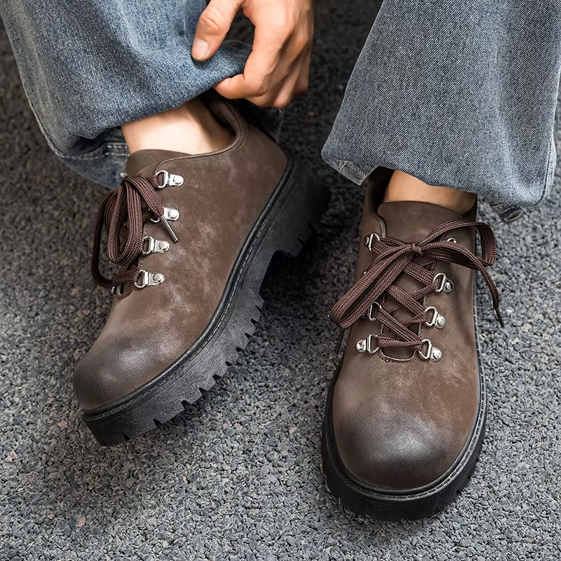 Chaussures décontractées pour hommes à semelle épaisse, respirantes, légères, à semelle souple, pour