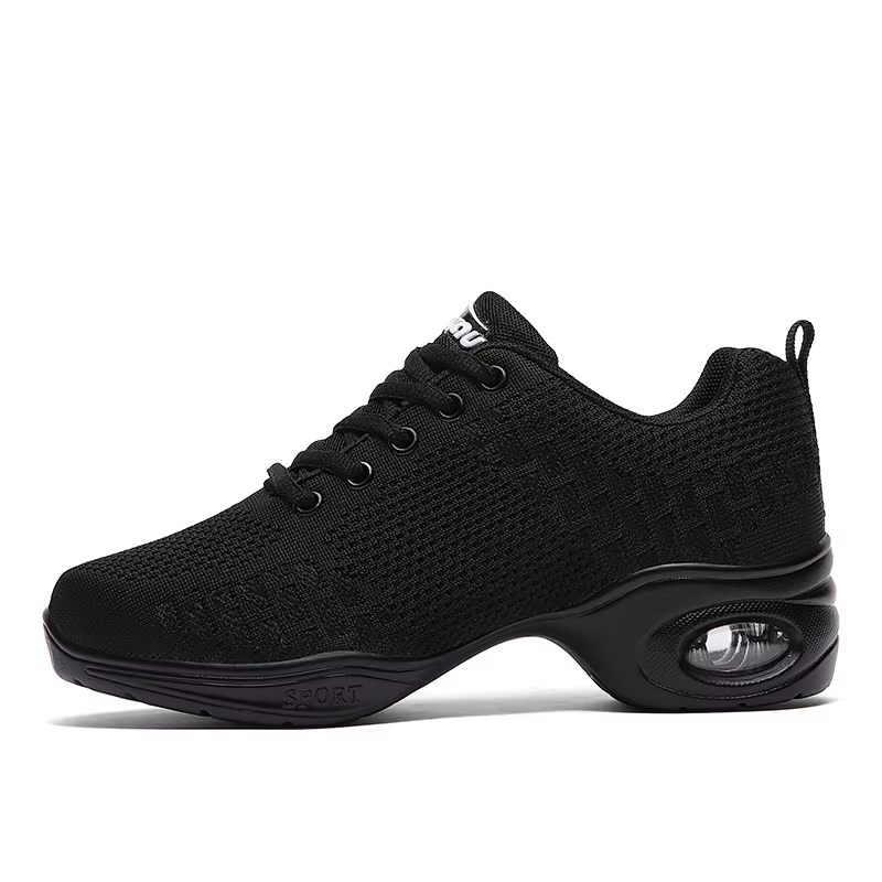 Baskets à la mode pour femmes, chaussures de danse en maille tissée, confortables et modernes, chaus