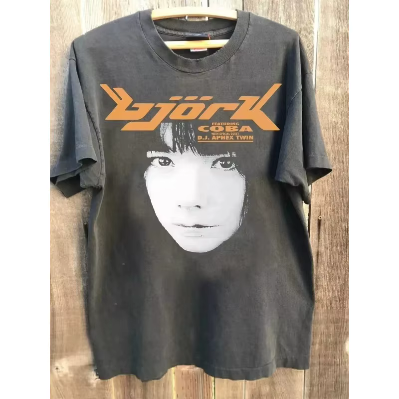 T-shirt rétro style années 90 pour la collection d'été pour femmes, T-shirt décontracté unisexe rétr