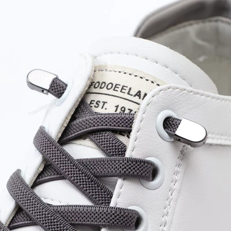 Lacets de chaussures sans cravate lacets plats loisirs de plein air lacets élastiques baskets sécuri