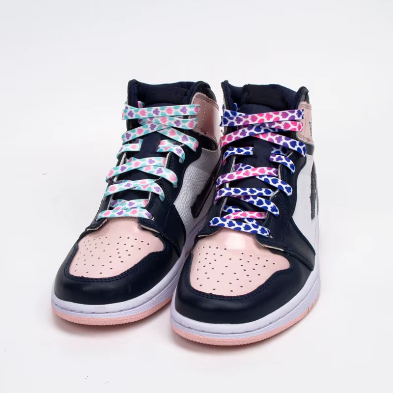 Plat prune lacets pour baskets couleur correspondant impression lacets sport décontracté Tennis lace