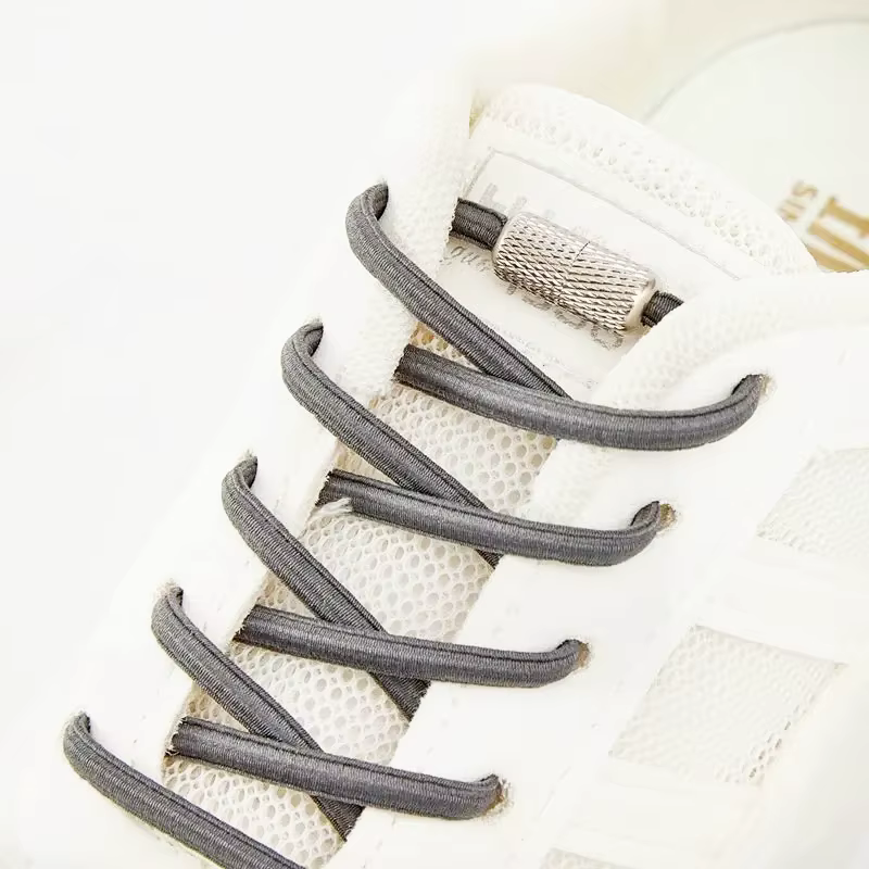 Lacets élastiques pour baskets, sans cravate, ronds de Tennis, sans attaches, pour enfants et adulte