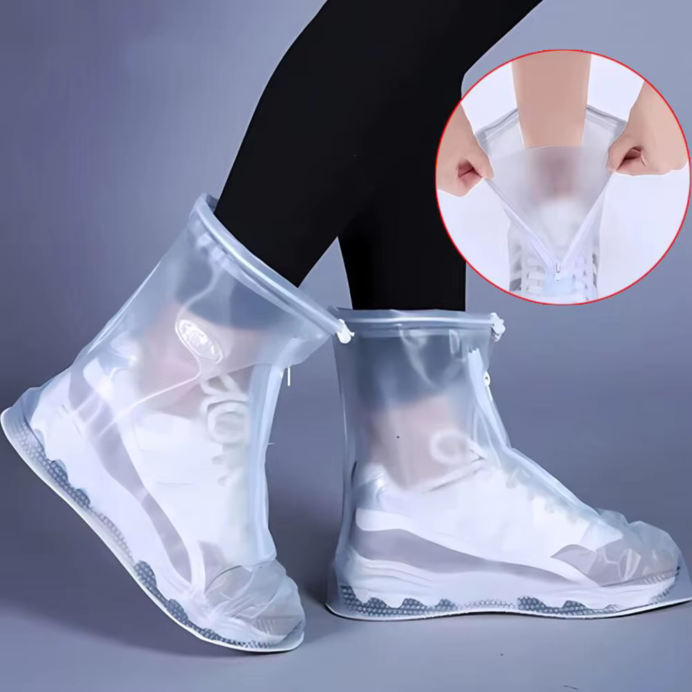 Couvre-chaussures imperméables unisexes, protections pour chaussures, bottes de pluie, couvre-chauss