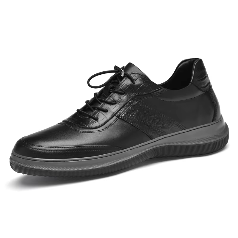 Chaussure décontractée légère pour homme, chaussure de skate en cuir véritable classique, chaussures