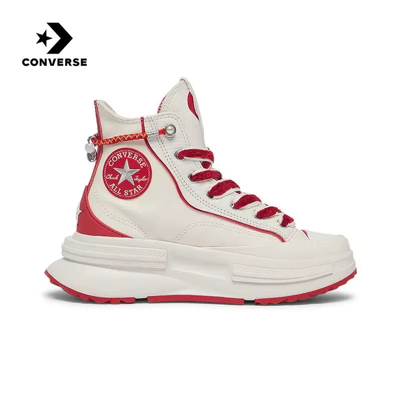 Converse Run Star Hike blanc noir gomme Absorption des chocs résistant à l'usure haut semelle épaiss