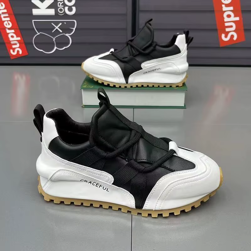 Grosses baskets hommes couverture bas conseil chaussures mode décontracté microfibre cuir maille res