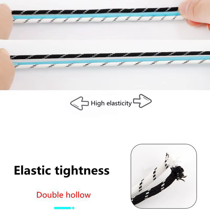 Bandes élastiques rondes en caoutchouc, lacets lumineux pour baskets, basket-ball, tennis, sport, un