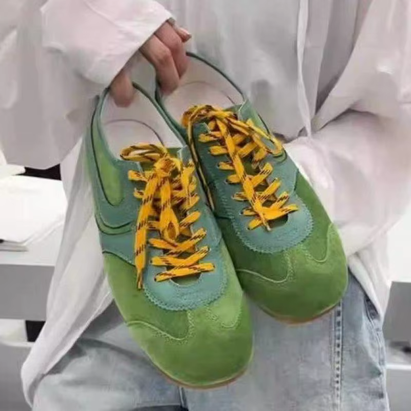 Chaussures d'entraînement allemandes femmes 2026 été plat à lacets Forrest Gump chaussures femmes en