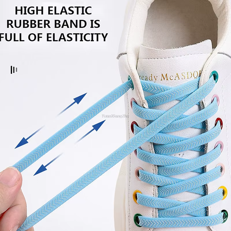 Lacets de Chaussures artificiel astiques à Verrouillage Magnétique, Sans Attaches, avec Aimants, pou