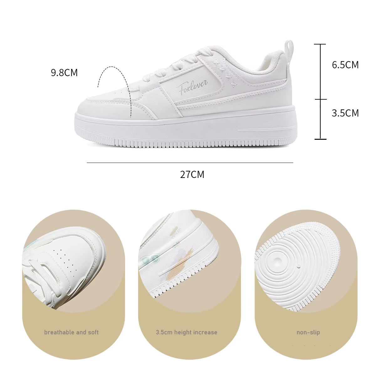 Baskets décontractées FOXER pour femmes et hommes, Nouveau style respirant 2026, Chaussures de sport