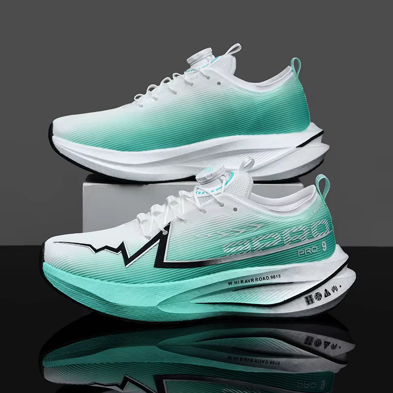 Chaussures de course décontractées pour hommes et femmes, idéales pour le marathon, avec plaque en c