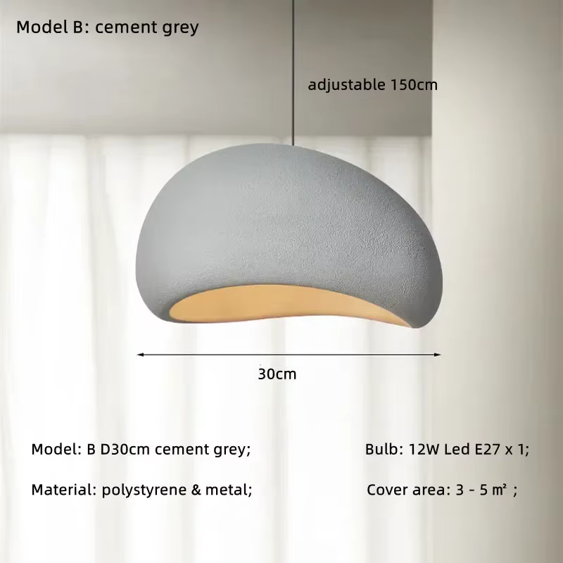 Lampe de salon de style japonais Wabi-sabi, style nordique, minimalisme, lustres, bar, design, lumin