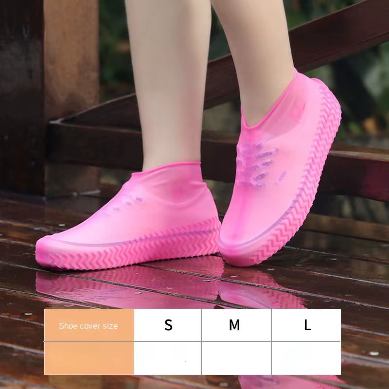 Couvre-chaussures imperméables réutilisables en silicone, couvre-chaussures de pluie d'extérieur, ac