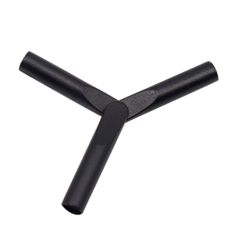 Weiou – accessoires de lacet, tête plate cylindrique 24x4.3mm, Aglets en plastique noir, pointes de 