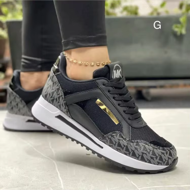 Baskets décontractées en maille pour femmes, chaussures plates simples, semelles compensées respiran