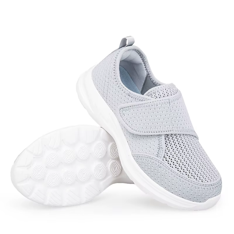 Chaussures de marche décontractées orthopédiques pour femmes, pour pieds larges et enflés, avec ajus