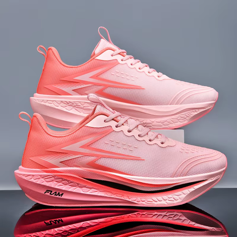 Chaussures de course spécialisées Marathon hommes sport respirant léger planche de carbone femmes co