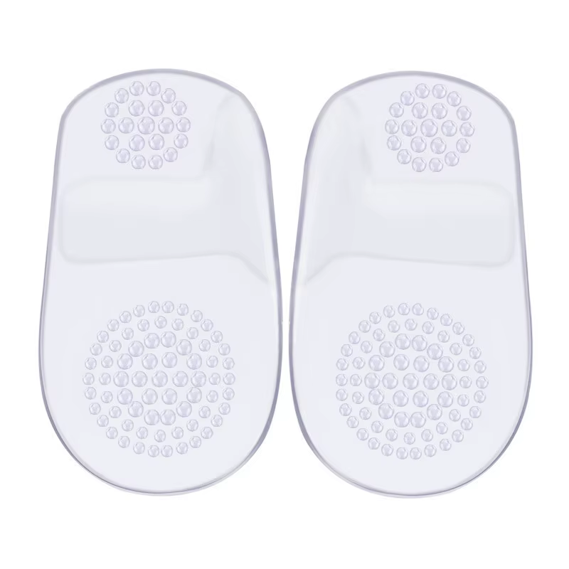 1 paire de semelles orthopédiques en GEL pour les pieds, fasciite plantaire, semelle en silicone sou