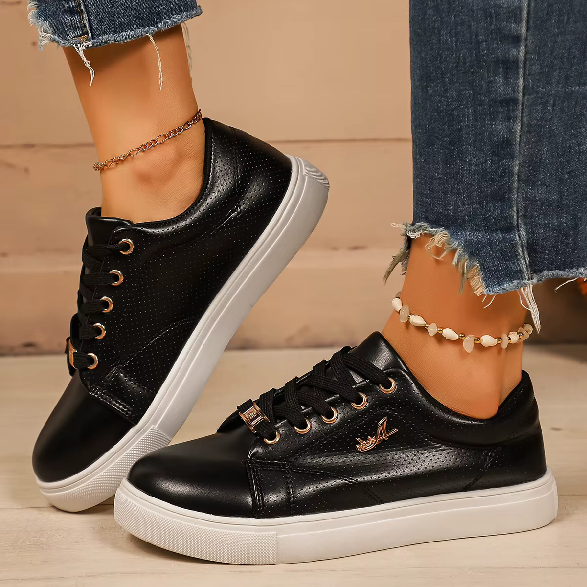 Femmes baskets tendance semelle souple marche baskets printemps automne mode respirant chaussures fe