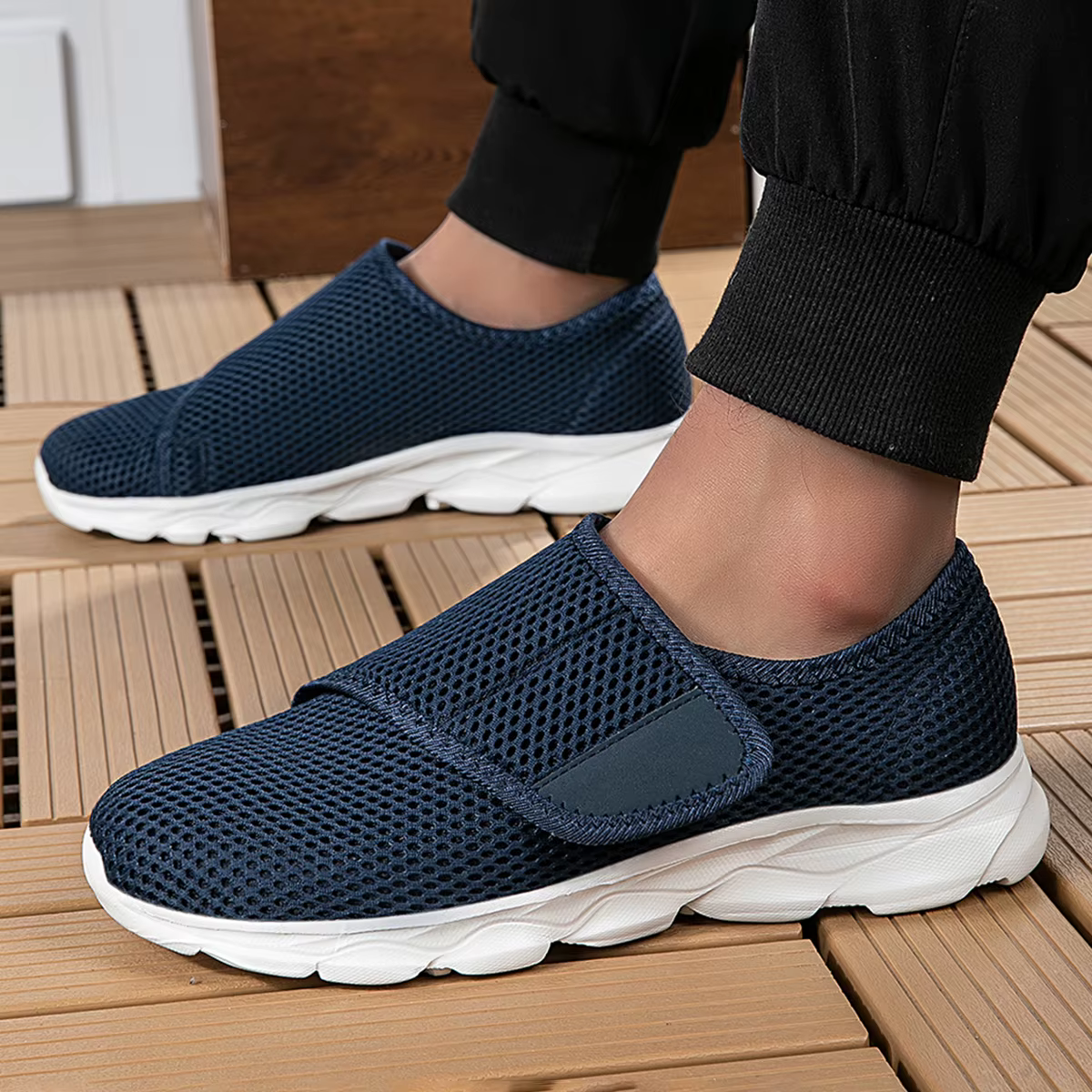 Nouvelles chaussures orthopédiques décontractées pour pieds larges et enflés, avec ajustement pour l