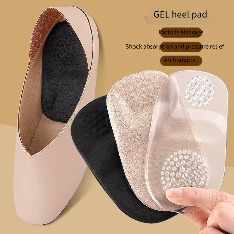 1 paire de semelles orthopédiques en GEL pour les pieds, fasciite plantaire, semelle en silicone sou