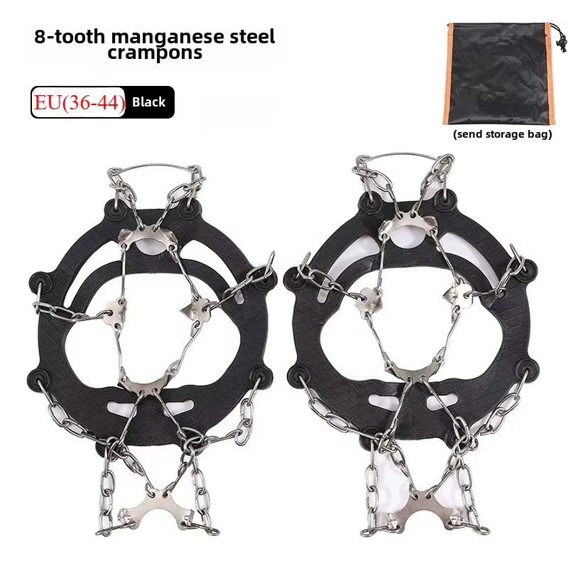 Extérieur hiver randonnée escalade neige pointes Crampons Crampons chaîne griffes poignées bottes co