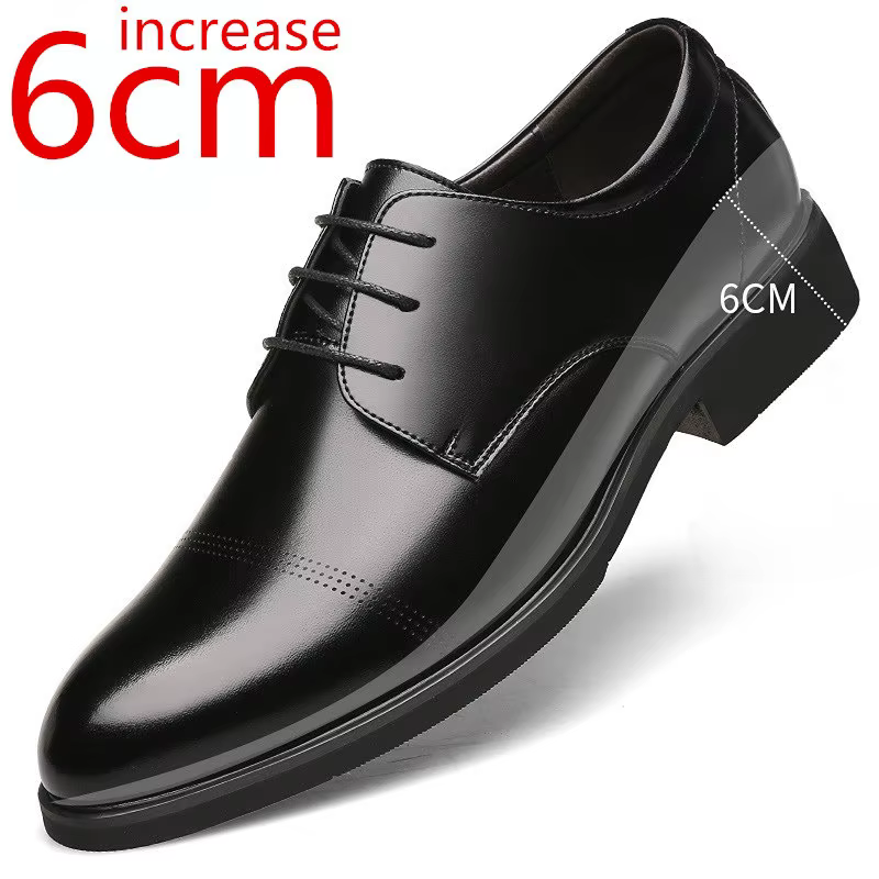 Chaussures rehaussantes pour hommes, chaussures rehaussantes plus grandes, semelle intérieure Invisi
