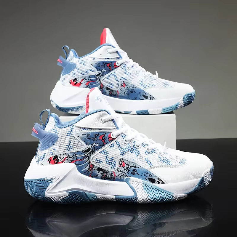 Hommes chaussures de basket-ball chaussures de sport légères formateur femmes unisexe respirant athl