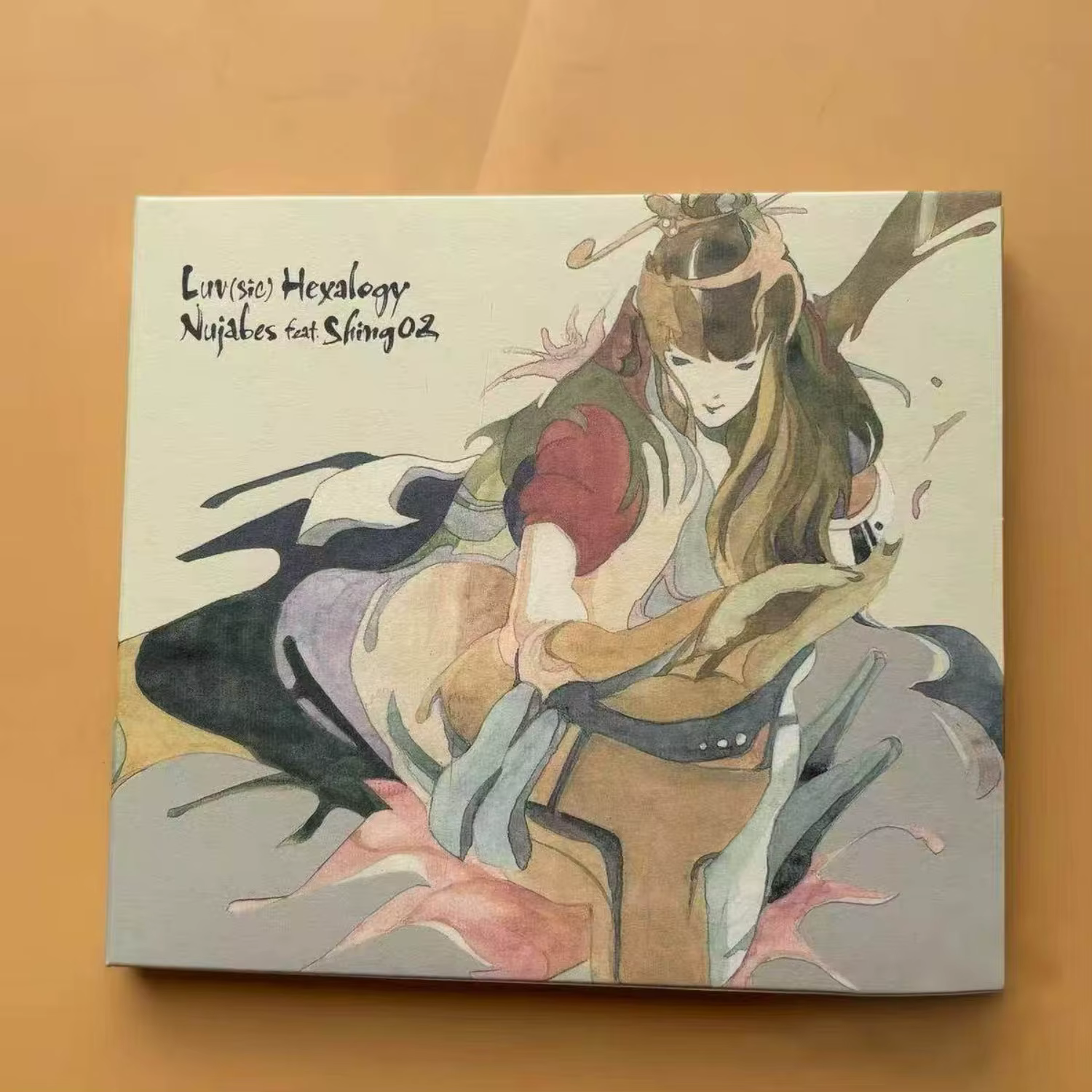 Album de musique jazz-hip-hop ambient avec des morceaux de style mélodieux, couverture artistique pe
