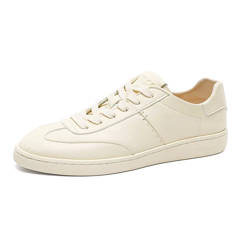 Chaussures décontractées pour hommes en cuir véritable à lacets, baskets de luxe pour femmes, chauss
