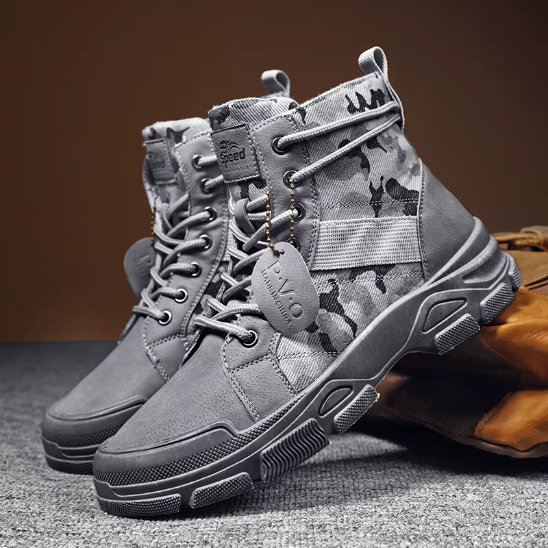 Chaussures mi-hautes sans saisons pour hommes, simples, confortables, de haute qualité, durables, po