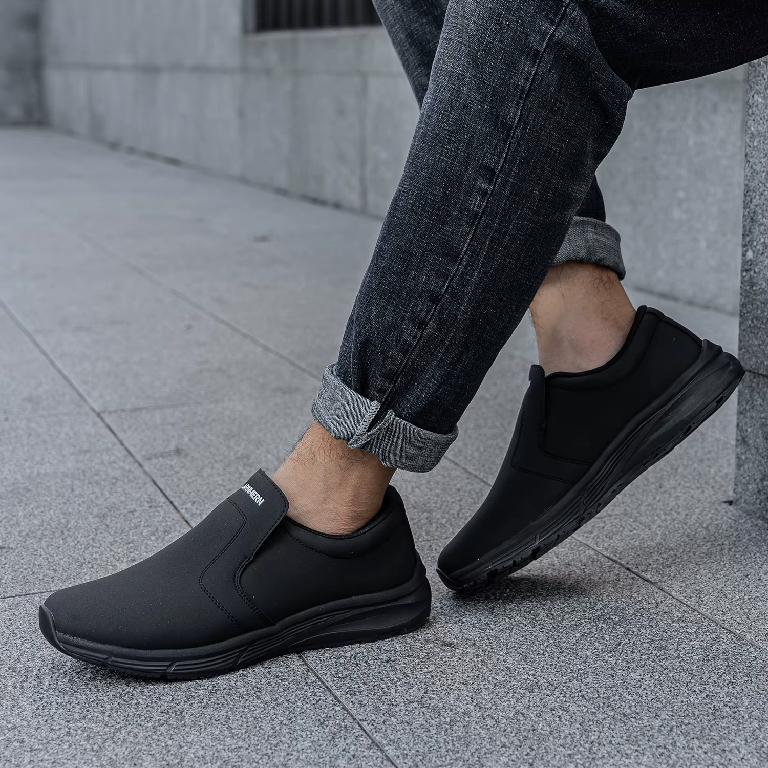 LARNMERN chaussures de Chef pour hommes résistant cuisine cuisinier imperméable antidérapant chaussu