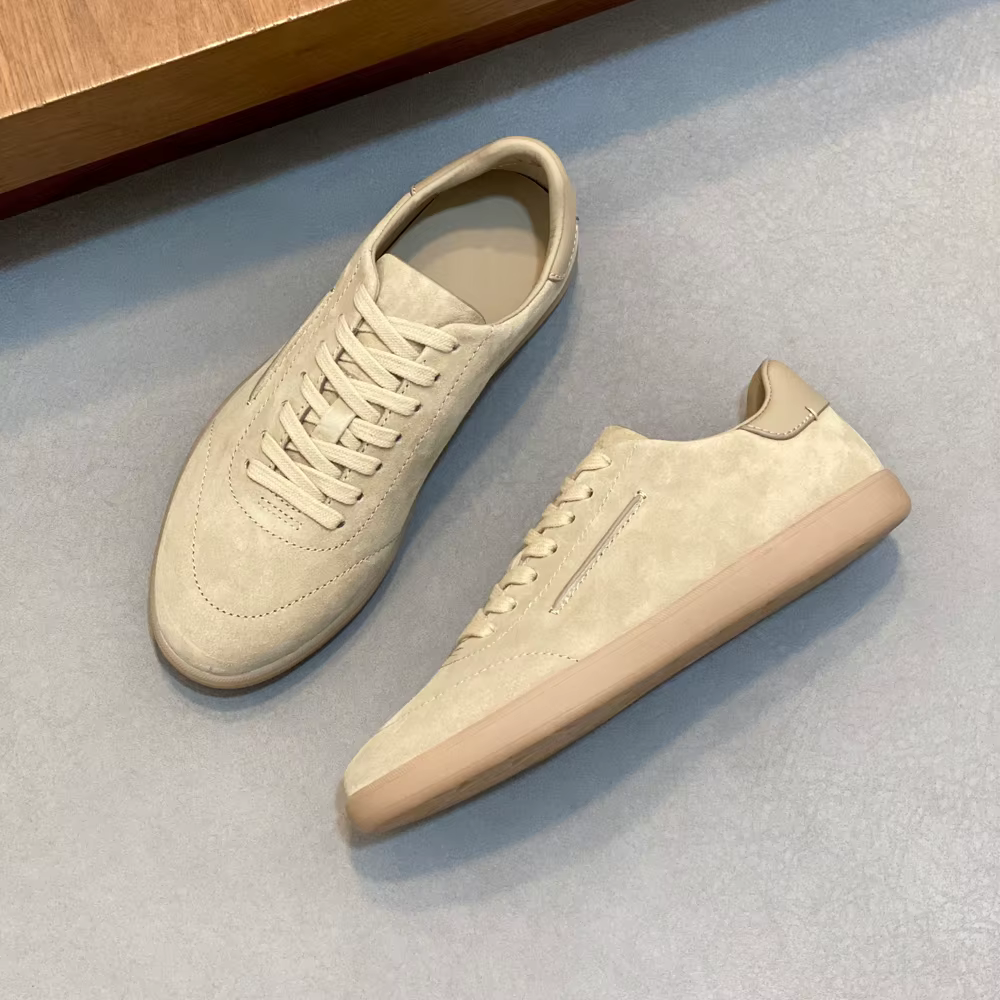 Nouvelles Chaussures Décontractées en Daim pour Hommes 2026 – Baskets Confortables à Semelle Plate p