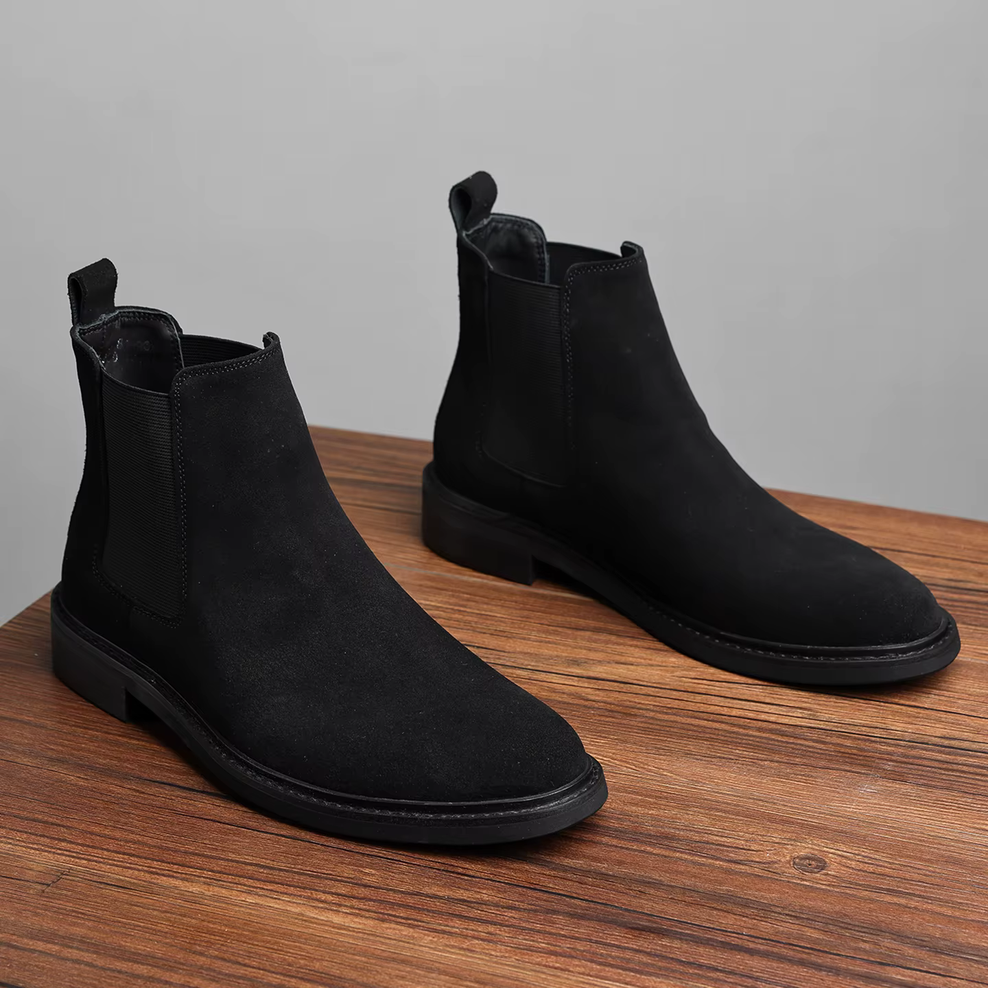 Bottes Chelsea de style britannique, bottes courtes en cuir rétro, chaussures montantes faites à la 