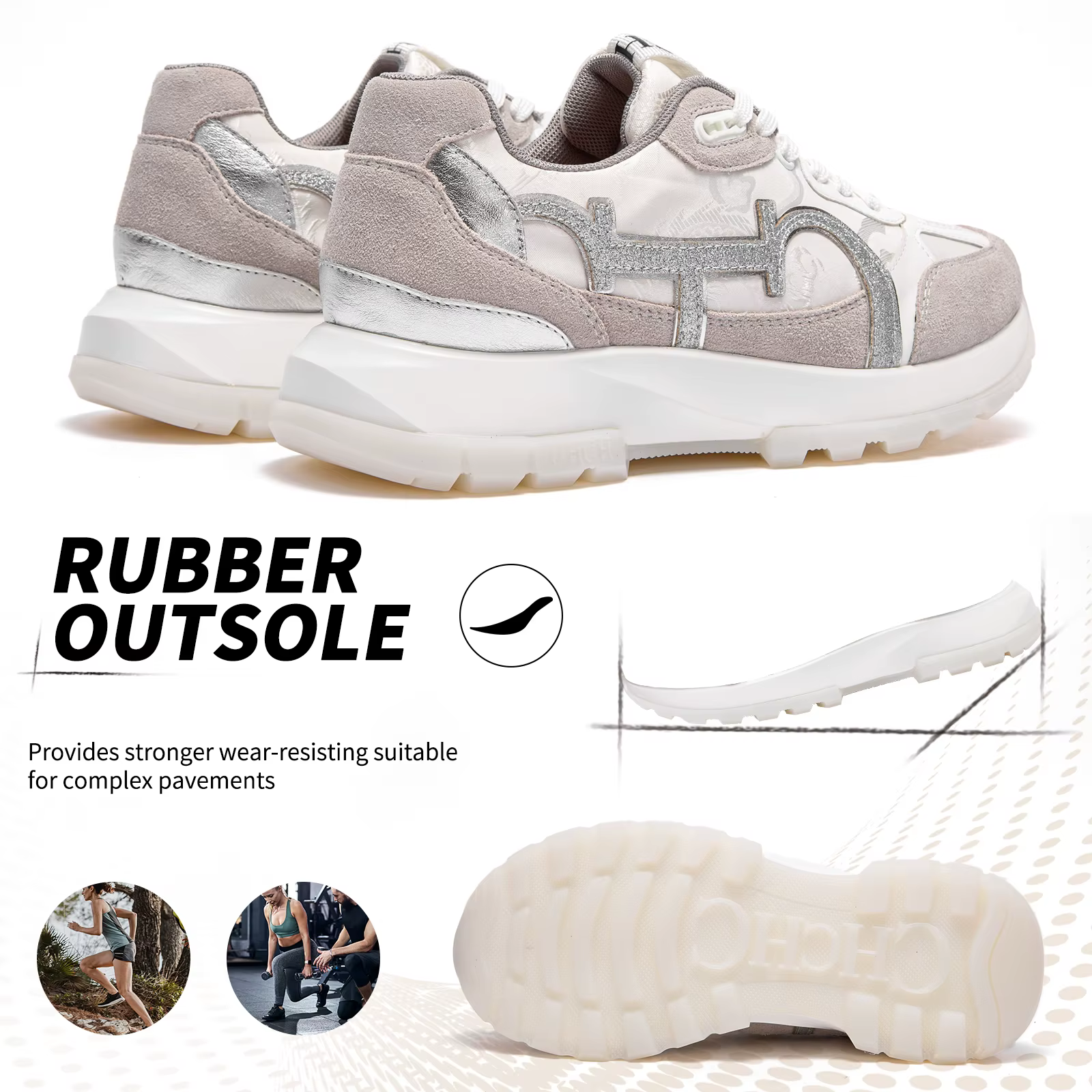 CHCH femmes chaussures de Tennis nouvelles chaussures de sport d'étudiant d'épissure en cuir