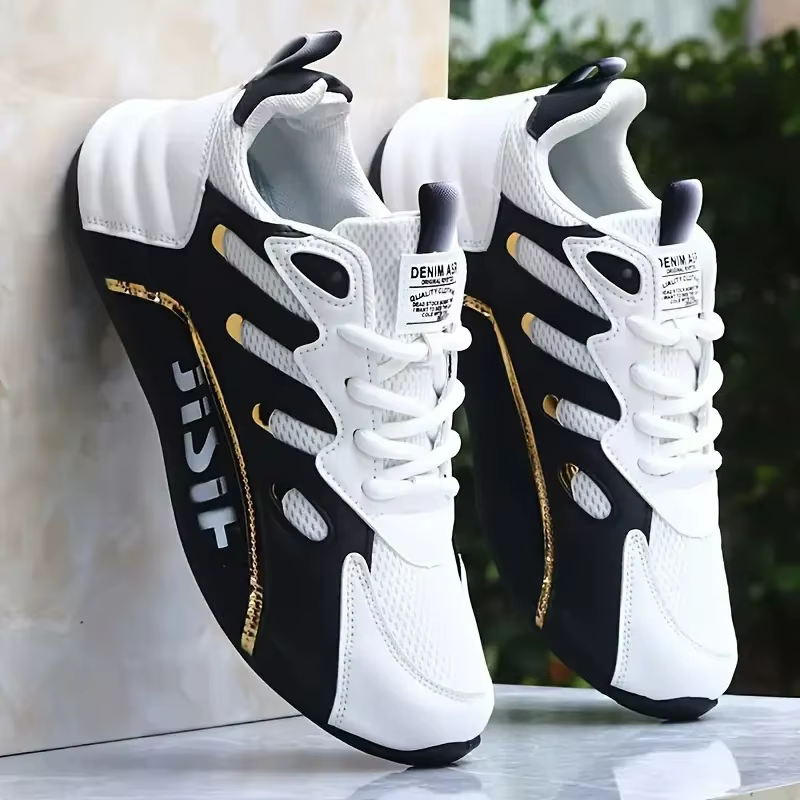 Chaussures de basket-ball respirantes coordonnantes pour hommes, chaussures de sport portables, bask