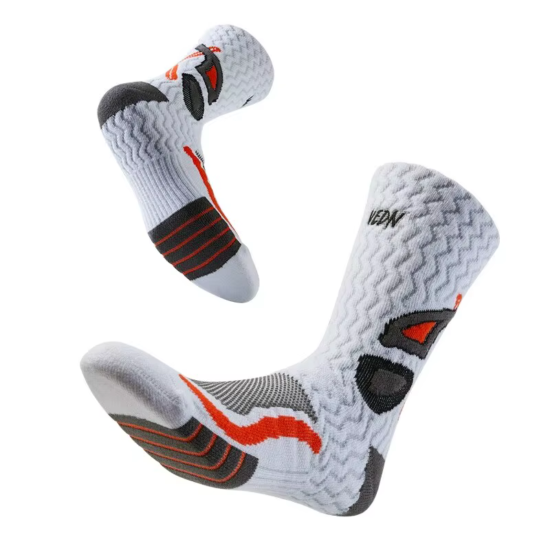 Chaussettes de Sport à fond de serviette pour hommes 9-12, respirantes, antidérapantes, coupe haute,