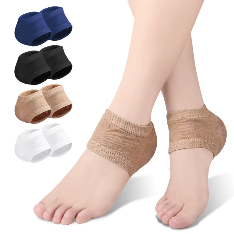 Coussinets de protection du talon en Gel de Silicone, coussinets de soutien pour les soins des pieds