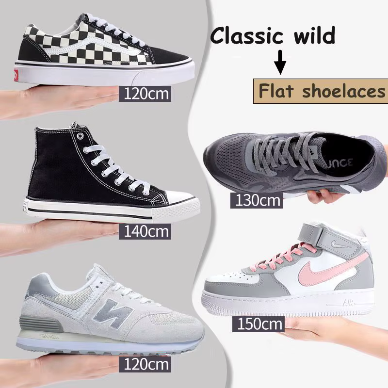 36 couleurs lacets plats pour Air Force chaussures de Tennis lacets Sneaker blanc noir toile hommes 