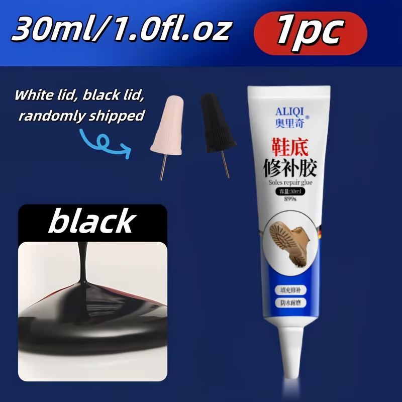 Colle puissante pour réparation de semelles de chaussures, 30ml, adhésif Transparent noir pour plast