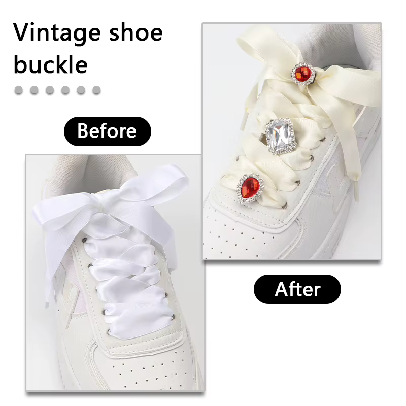 Strass Brillants Luxueux pour la Rencontre AF1, Accessoires de Chaussures, Breloques de Chaussures e