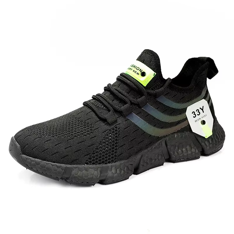 Chaussures de course en maille à fond plat pour hommes et femmes, chaussures de randonnée, chaussure