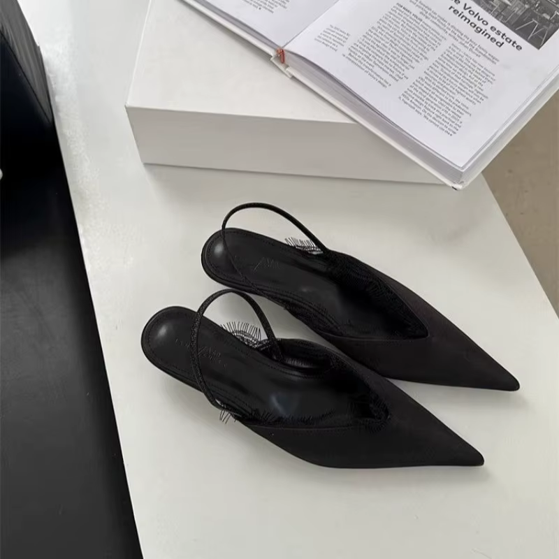 2025 offre spéciale chaussures femme bout fermé femmes sandales mode robe sandales femmes bout point