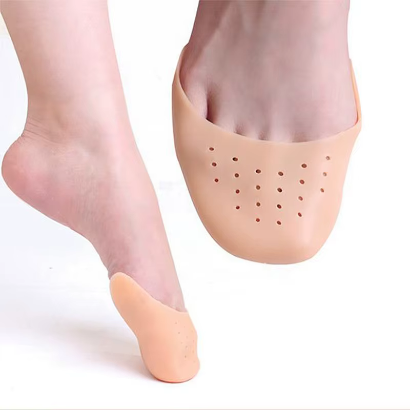 Coussinet de protection des orteils en Silicone pour l'avant-pied, demi-taille, semelle intérieure d