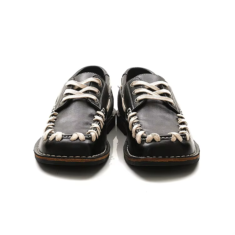 Mocassins quatre saisons pour hommes et femmes, design de niche, chaussures simples cousues à la mai